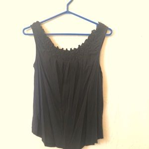 Maeve Anthropologie xs black tank